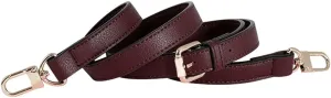 Leather Strap for Purse Replacement Purse Straps Crossbody Leather Bag Strap Strap for Purse Gold Clasp Burgundy