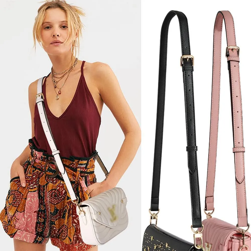 Leather Strap for Purse Replacement Purse Straps Crossbody Leather Bag Strap Strap for Purse Gold Clasp Burgundy