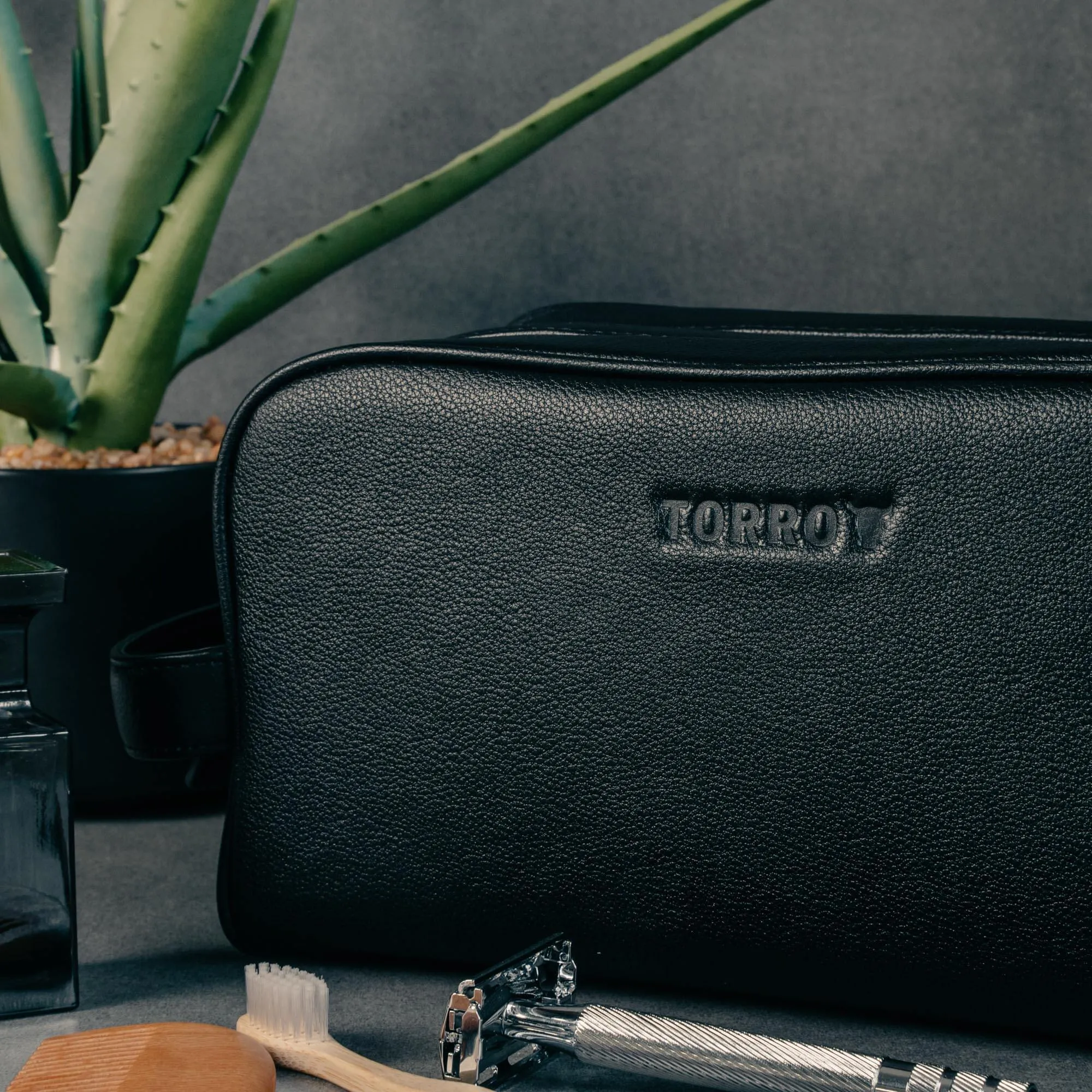 Leather Toiletry Bag