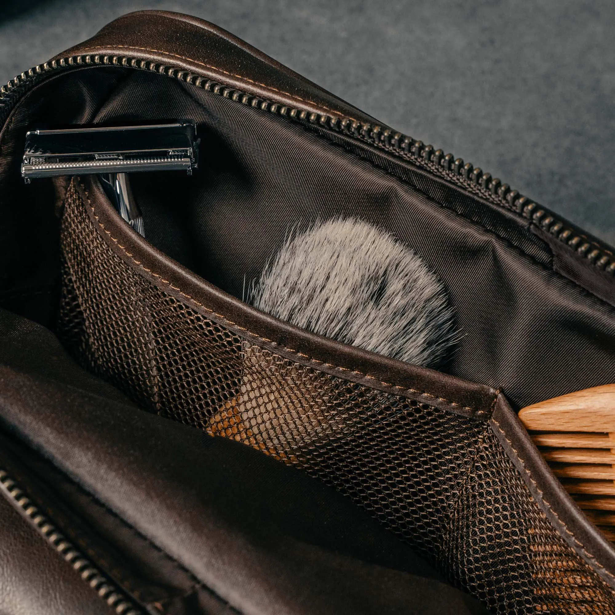 Leather Toiletry Bag