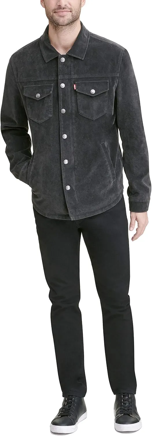 Levi's Men's Faux Leather Shirt Jacket