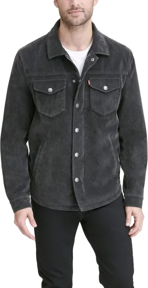 Levi's Men's Faux Leather Shirt Jacket