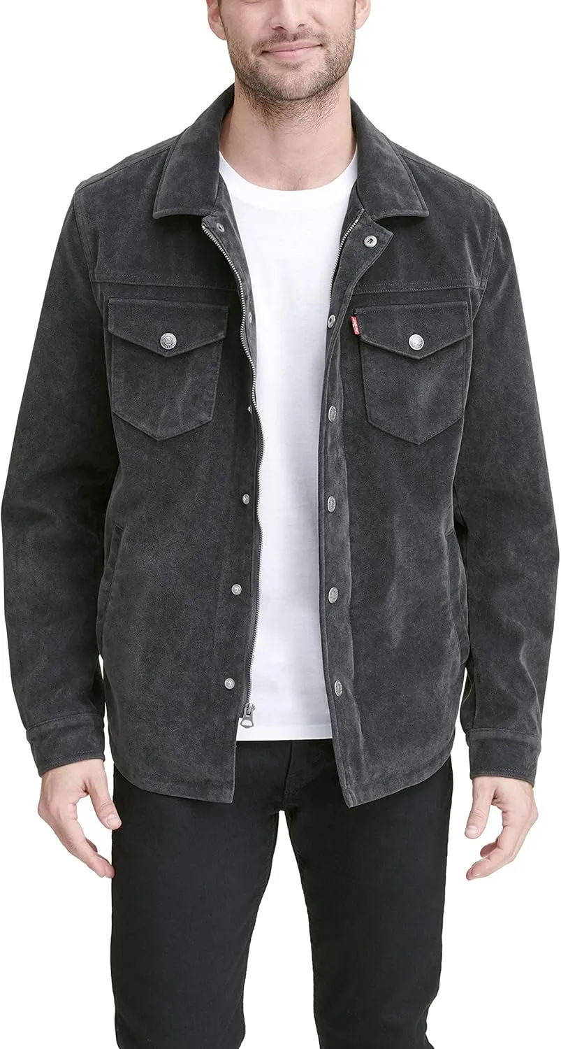 Levi's Men's Faux Leather Shirt Jacket