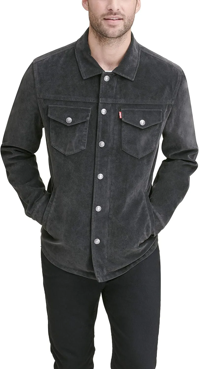 Levi's Men's Faux Leather Shirt Jacket