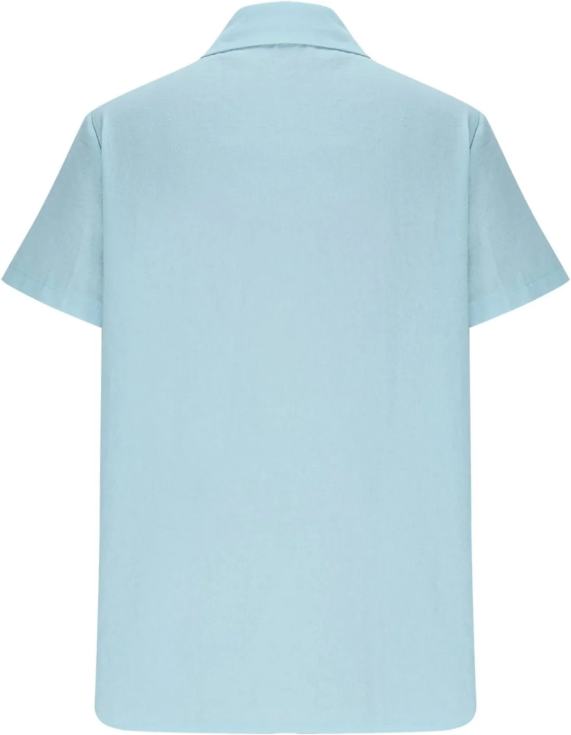 Linen Shirts for Women Soft Button Down Short Sleeve Tops Business Casual Size Cotton Summer Vacation Blouses