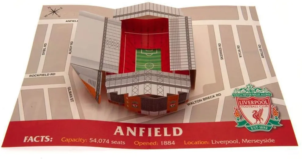 Liverpool FC Stadium Birthday Card