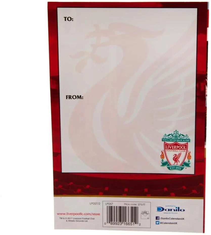Liverpool FC Stadium Birthday Card