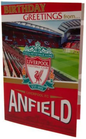 Liverpool FC Stadium Birthday Card