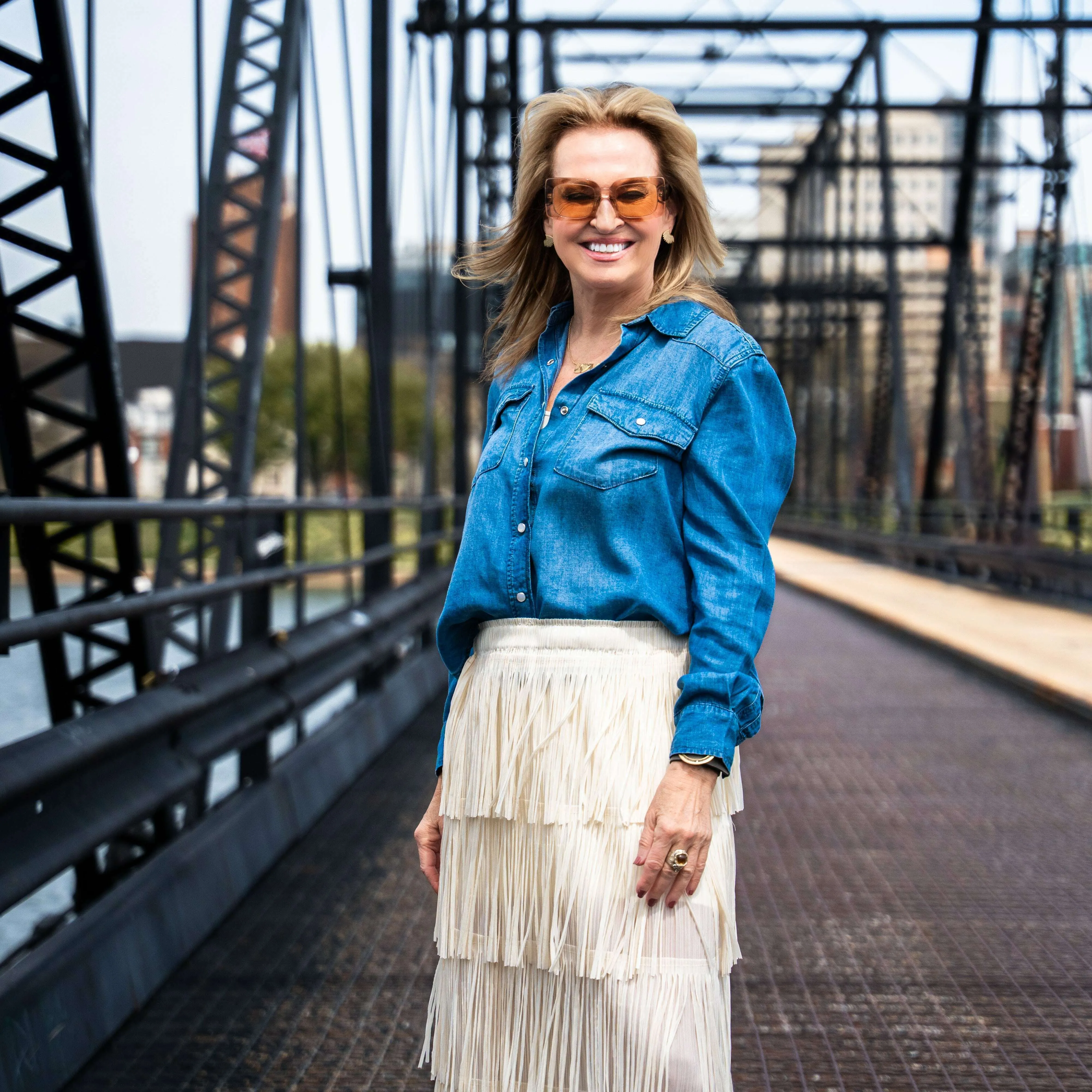 LOLA RIVER - Malena Chambray Shirt