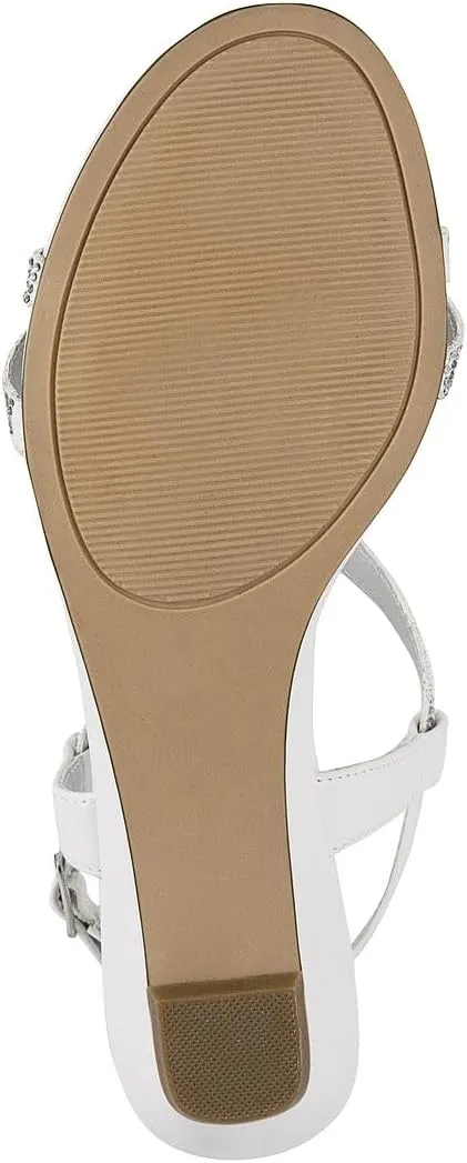 LONDON FOG Womens Macey Demi-Wedge Dress Sandals