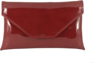 LONI Womens Stylish Large Envelope Patent Clutch Bag/Shoulder Bag Wedding Party Prom Bag