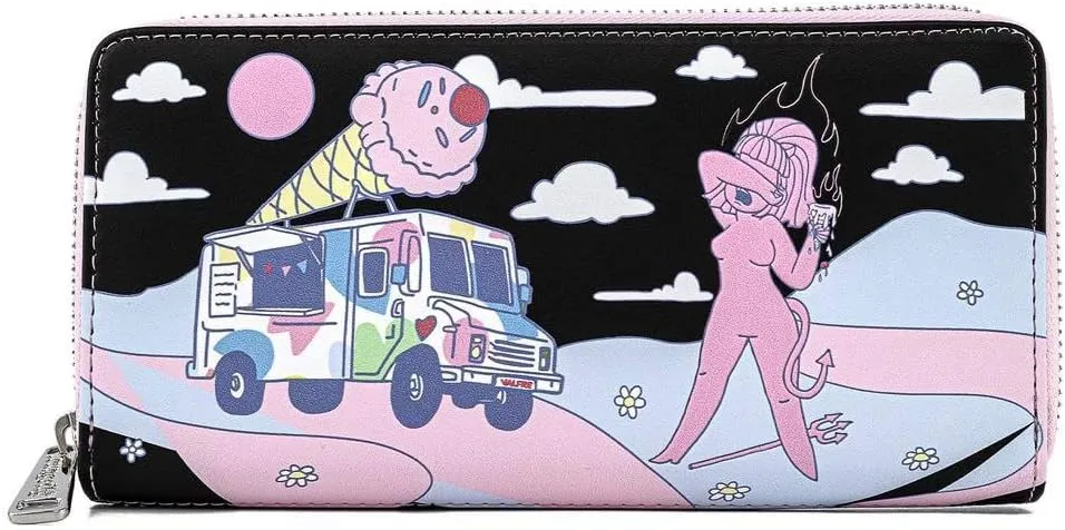 Loungefly Valfre Lucy Ice Cream Truck Zip Around Wallet