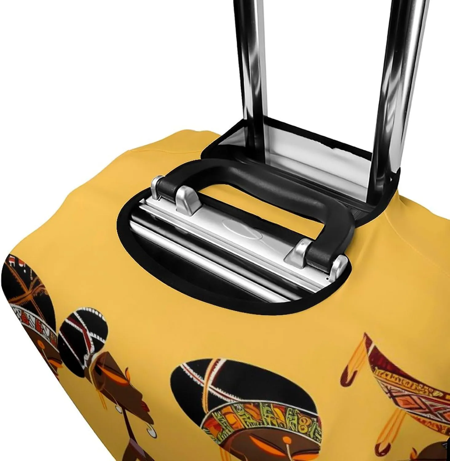 Luggage Cover for Travel, Creative African Culture Fashion Luggage Covers, Washable Stretch Suitcases Protector Fits 19-32 Inch Luggage L