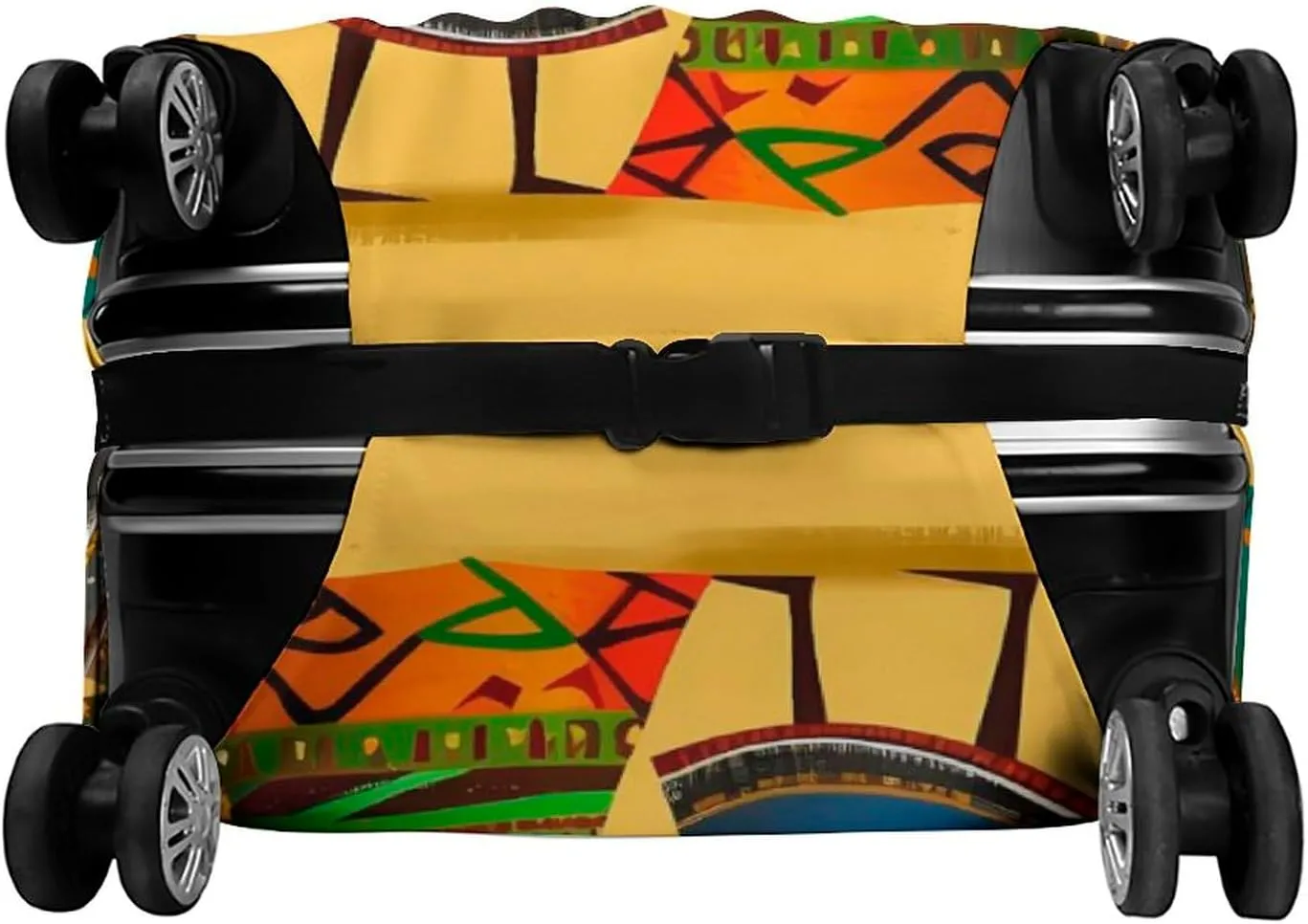 Luggage Cover for Travel, Creative African Culture Fashion Luggage Covers, Washable Stretch Suitcases Protector Fits 19-32 Inch Luggage L