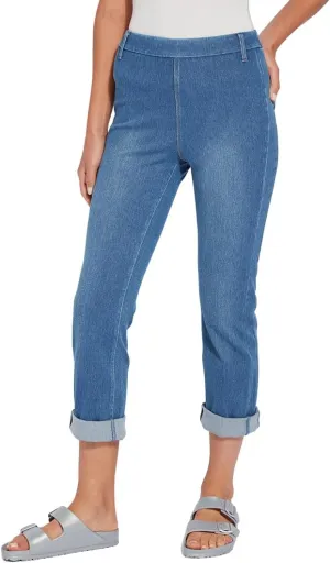 Lyssé Women's Cropped Boyfriend Denim