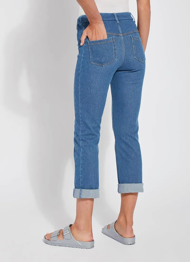 Lyssé Women's Cropped Boyfriend Denim