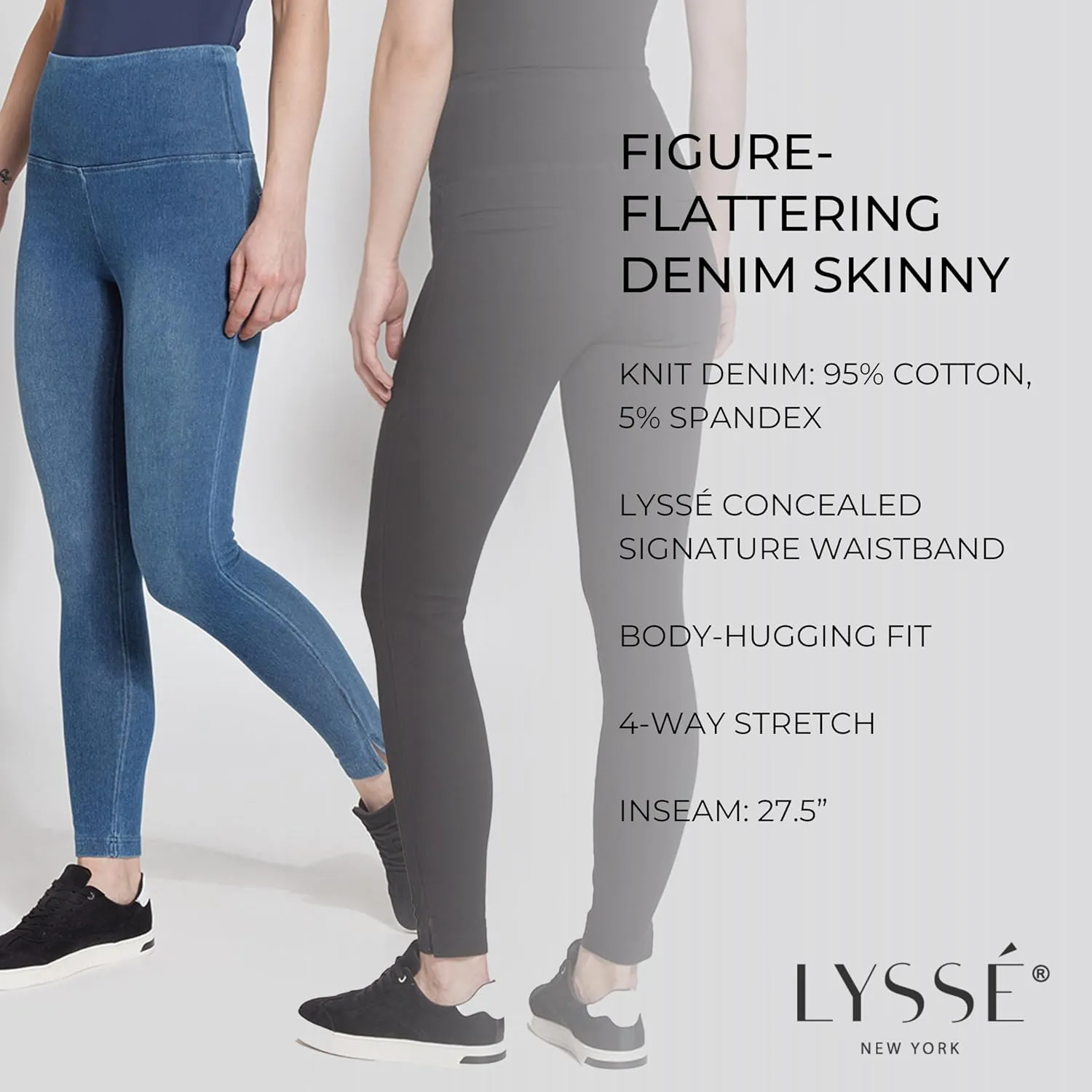 Lyssé Women's Denim Skinny Ankle Length Legging