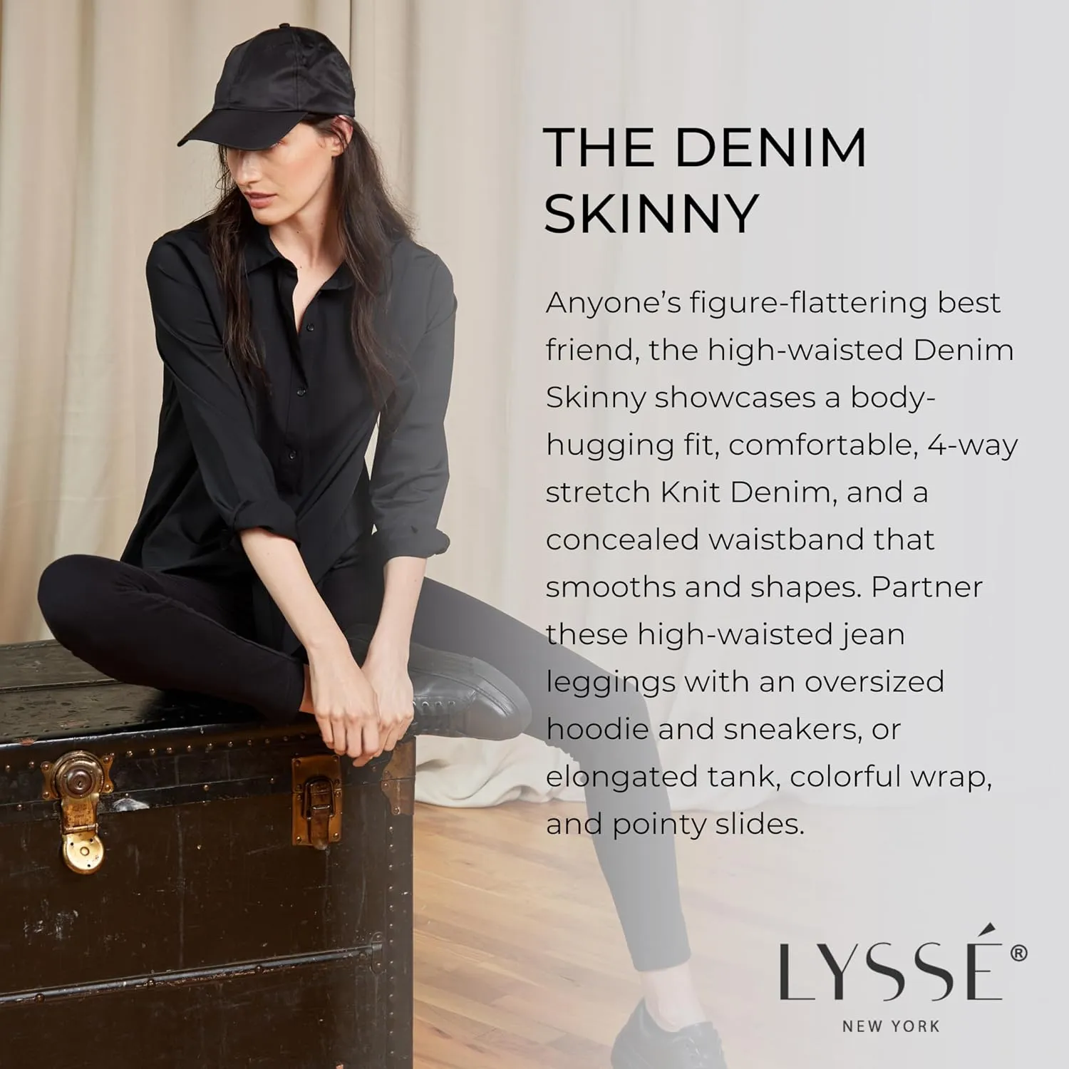 Lyssé Women's Denim Skinny Ankle Length Legging