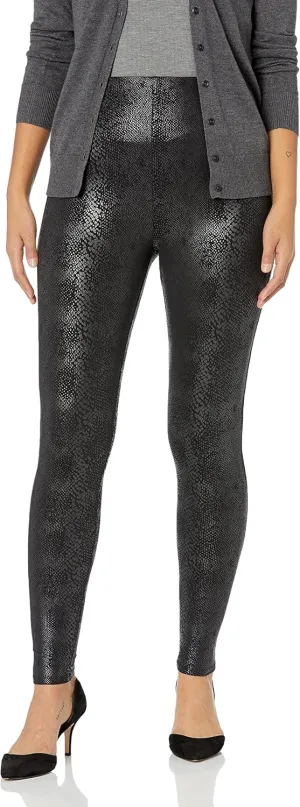 Lyssé Women's Plus Size Lysse Patterned Matilda Foil Legging
