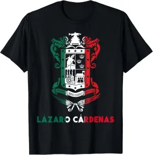 Lázaro Cárdenas Michoacan Mexico Escudo Y Lema Arte Emblem T-Shirt
