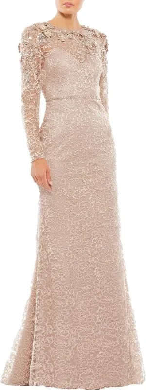 Mac Duggal Womens Embellished Formal Evening Dress