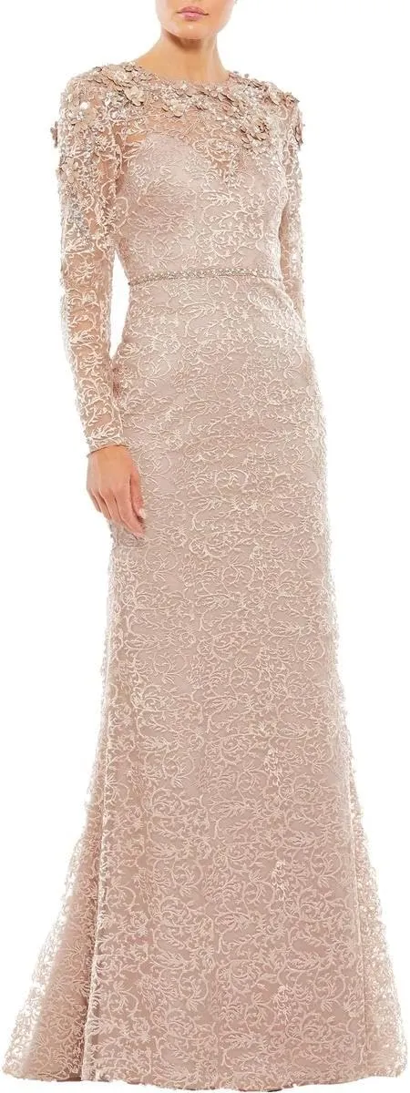 Mac Duggal Womens Embellished Formal Evening Dress