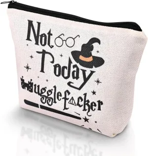 Magic Wizard Makeup Bag Funny Not Today Cosmetic Bag Gifts for Girl Sister Women