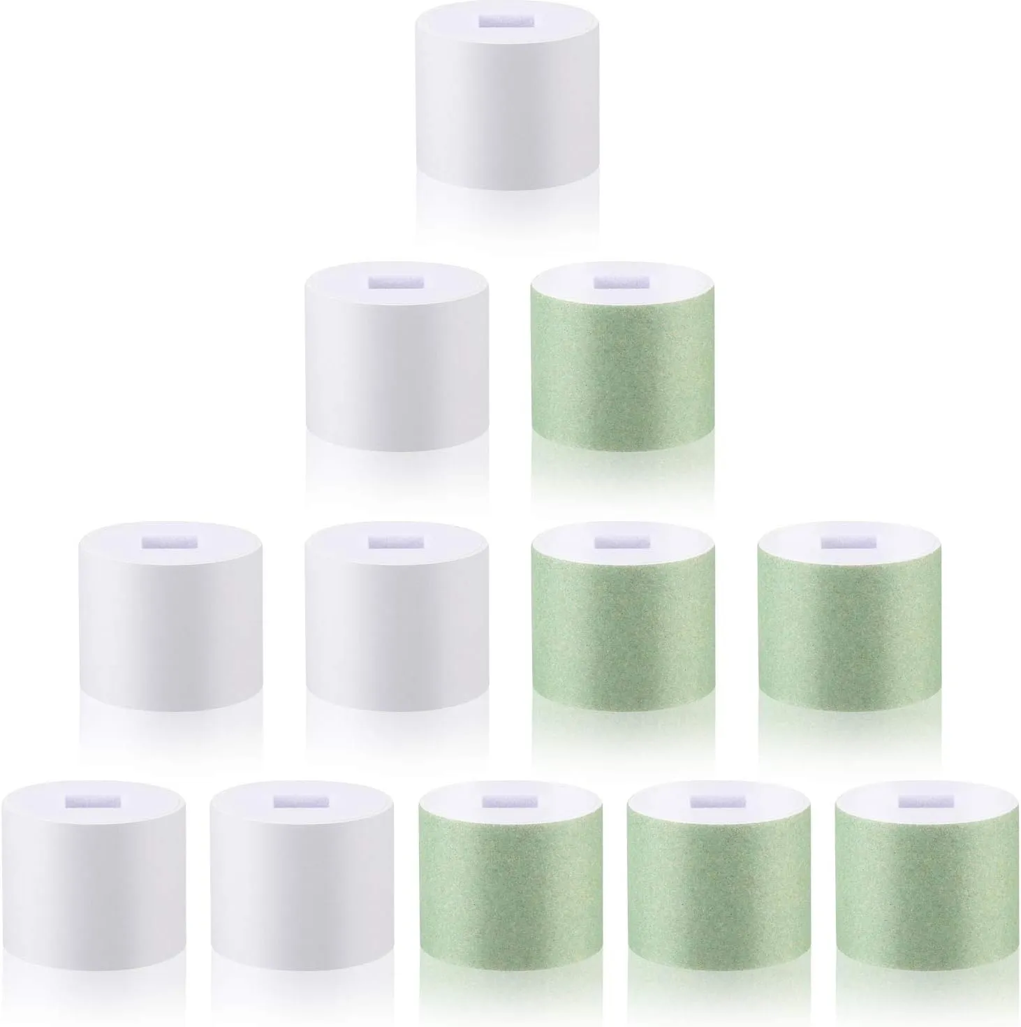 Maitys 12 Pieces Nail Buffer Refills Electric Manicure Pedicure Tool Refills Nail Buffer Replacement Rollers, Filing, Buffing and Shining