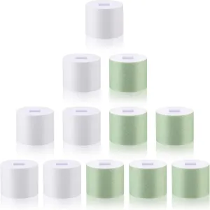 Maitys 12 Pieces Nail Buffer Refills Electric Manicure Pedicure Tool Refills Nail Buffer Replacement Rollers, Filing, Buffing and Shining
