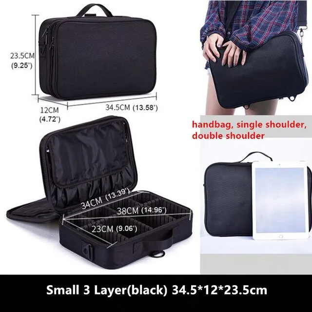 Makeup Bag Big Organizer Cosmetic Case Travel