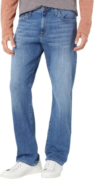Mavi Matt Classic Men's Straight Leg Jeans, Mid-Rise Relaxed Fit Jeans for Men, Brushed Williamsburg, Medium Wash Blue Jeans, 28 x 30
