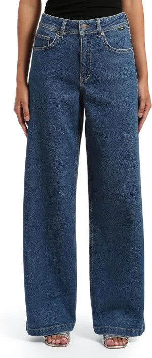Mavi Women's Melrose High Rise Wide Leg Jeans