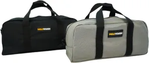 MELOTOUGH Utility Tool Tote bag Combo Kit-Includes 2 Medium Tool Organizer Bags for Electrician, Plumbing, Gardening, HVAC & More (14 inch,Black&Grey)
