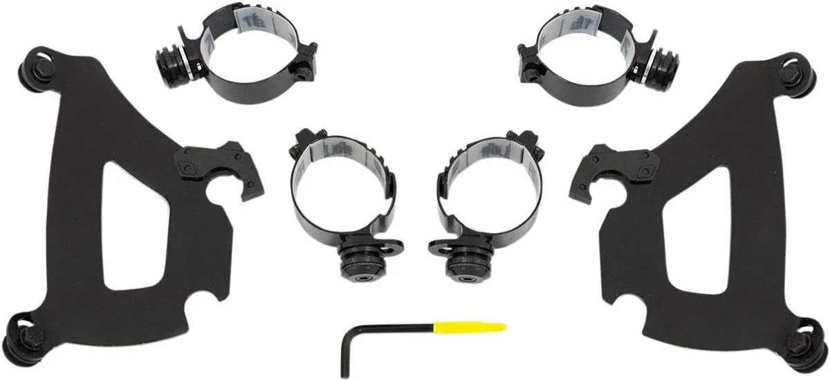 Memphis Shades MEB1991 Black Trigger-Lock Mounting Kit (fits Yamaha XV1700PC Road Star Warrior 2002-2010)