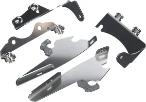Memphis Shades MEM8962 Polished Trigger-Lock Mount Kit for Kawasaki VN900B Vulcan Classic 2006-2015, Black