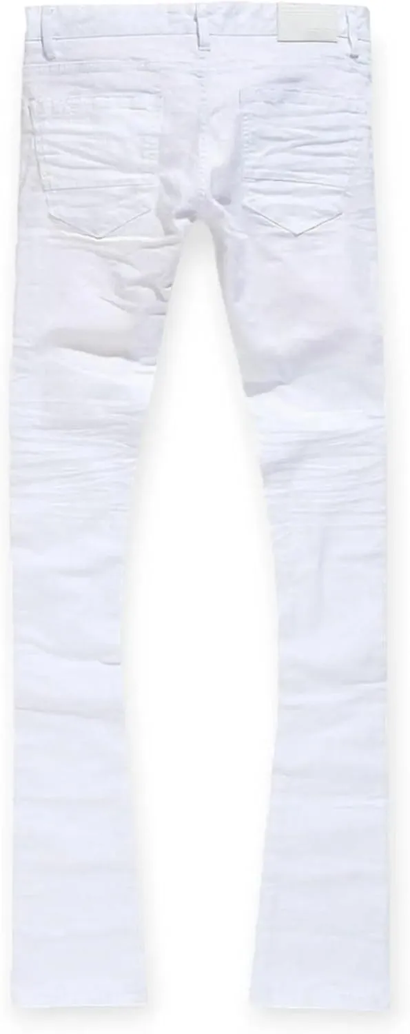 Men Martin Stacked Kingsbridge Denim (White)