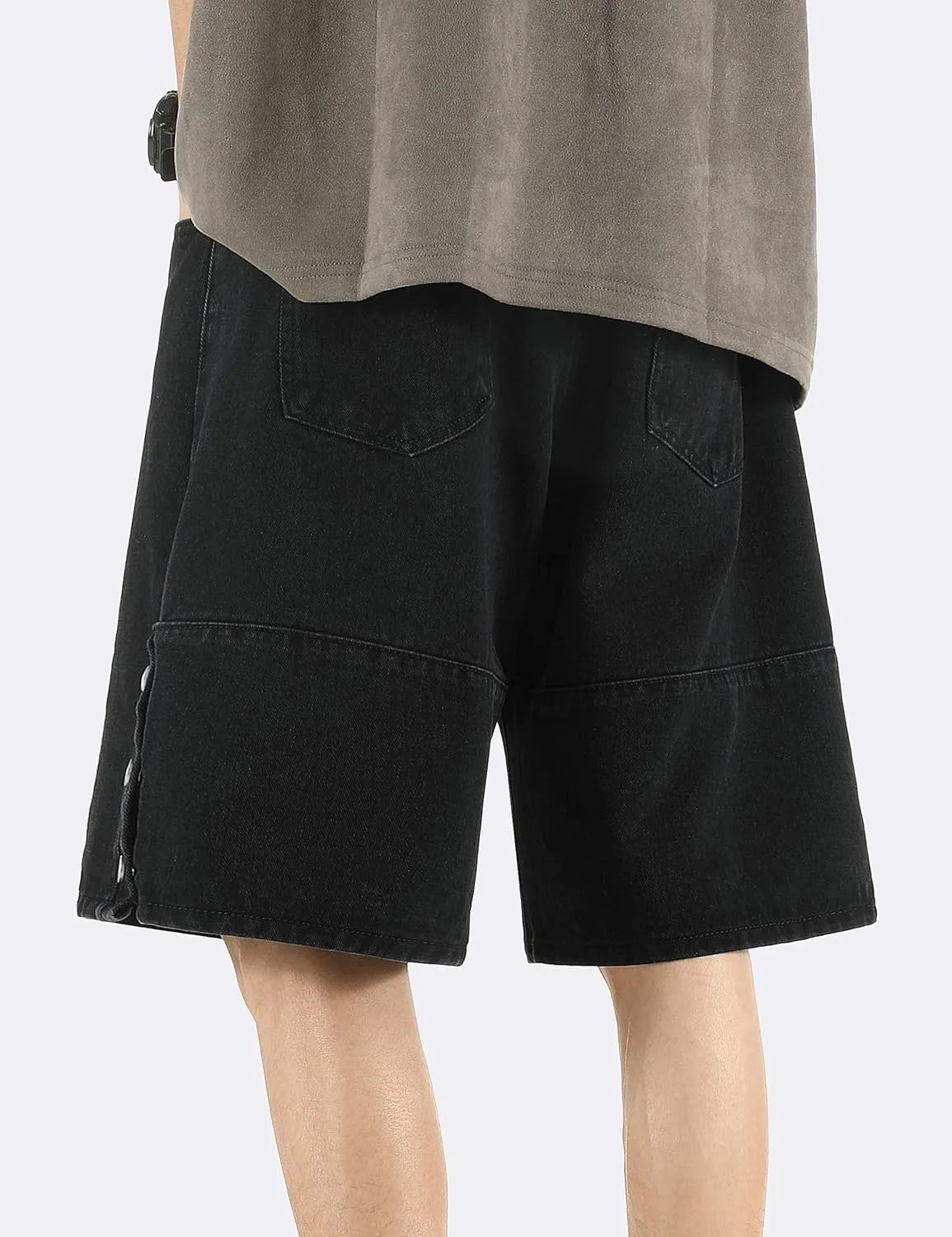 Men's Baggy Jeans Shorts Y2k Loose Jorts Summer Denim Short Hip Hop Skater Pants Y2K Bermuda Shorts