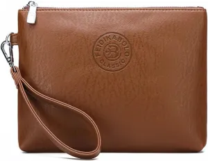 Men's Black Wristlet Envelope Clutch Bag