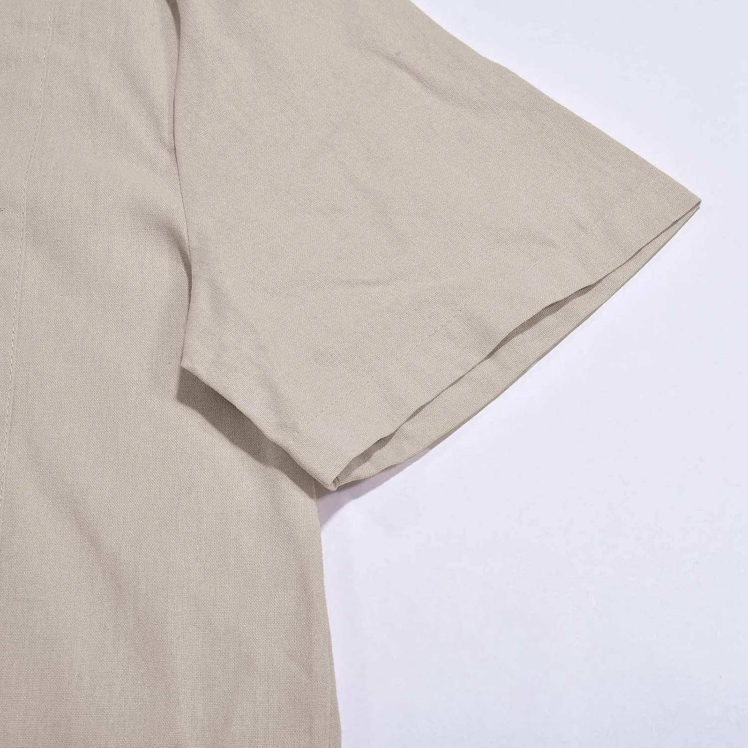 Men's Button Down Shirts Short Sleeve Casual Casual Cotton Summer Beach Wedding Shirts with Pocket Mens Fashion