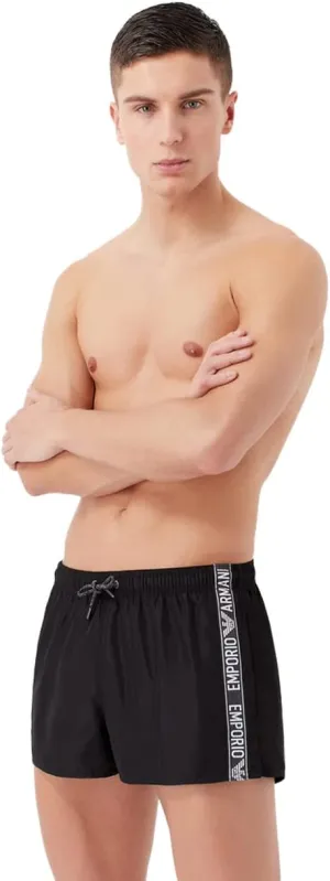 Men's Emporio Armani Denim Tape Shorts