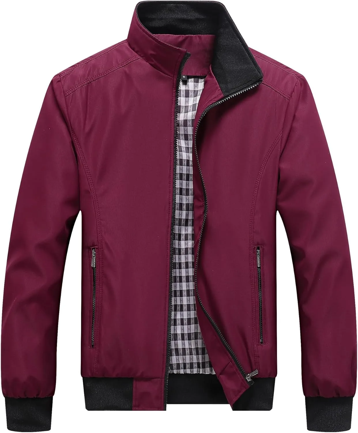 Men'S Jackets Spring And Autumn Casual Korean Style Aviator Zip Coat for Men