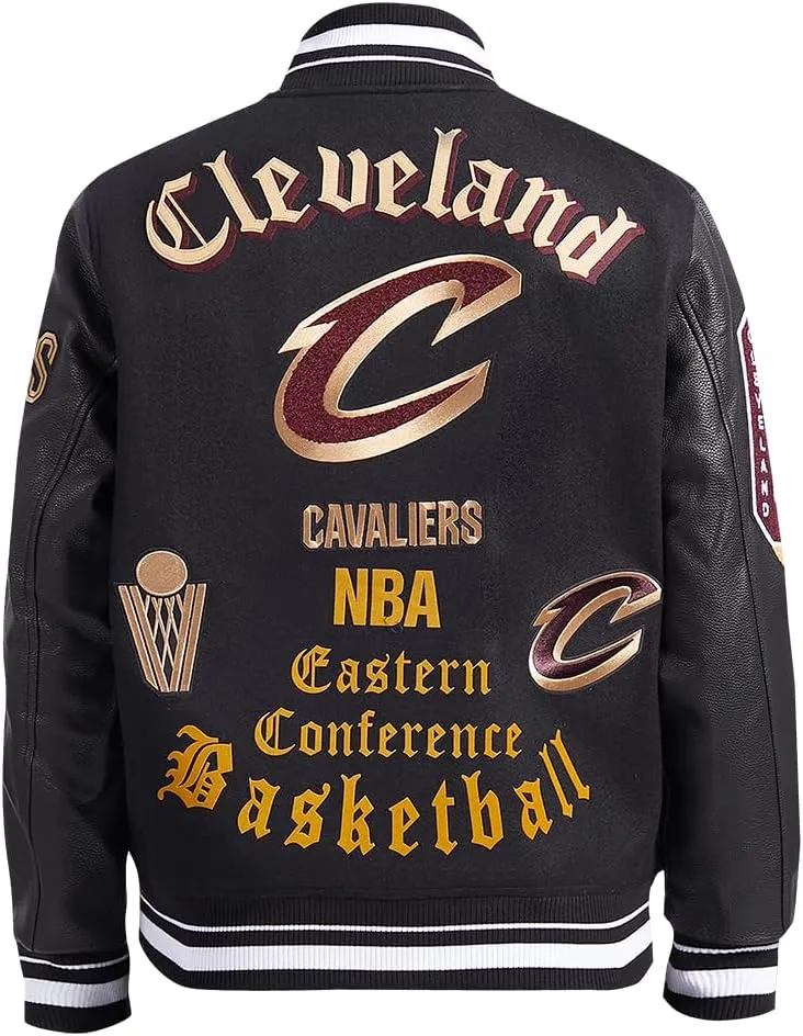 Mens NBA Old English Varsity Jacket