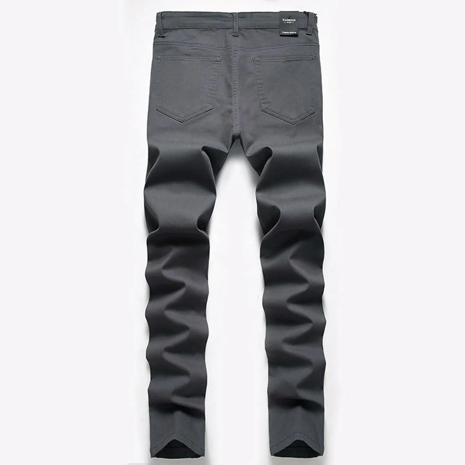 Men's Regular Fit Comfort Jean Frayed Pants Distressed Rip Trousers Straight Leg Jeans Men Mens Jeans Big and Tall