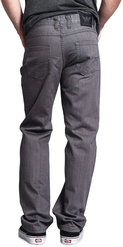 Mens Straight Fit Color and Raw Denim Jeans