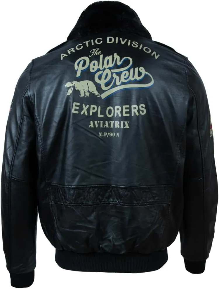 Men's Super-Soft Real Leather Aviator Pilot Bomber Airforce Jacket (G5SQ)
