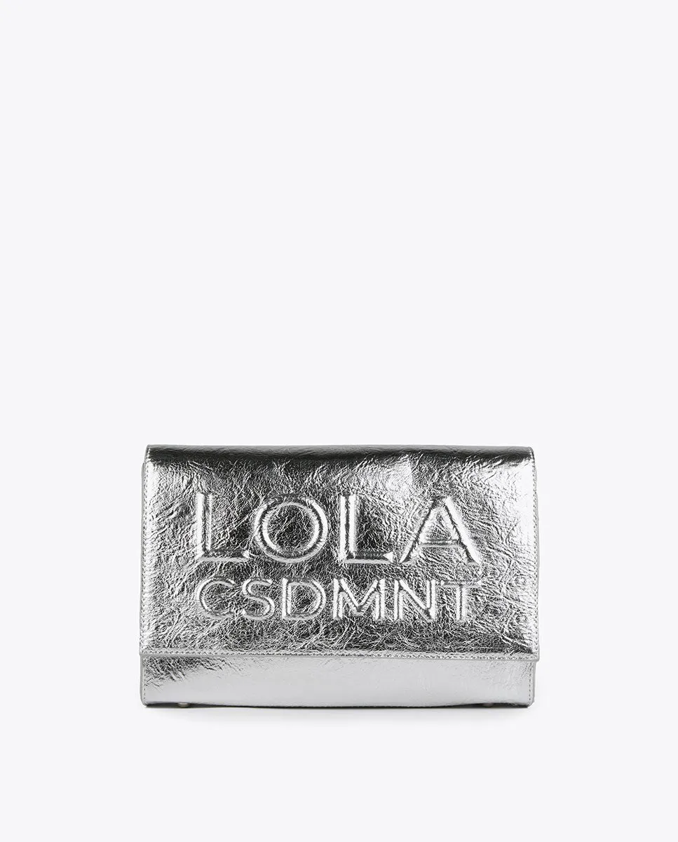 Metallic crossbody bag