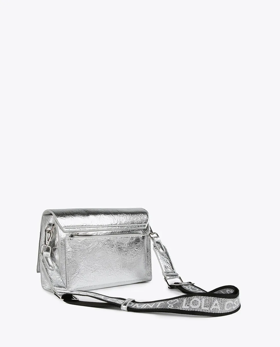 Metallic crossbody bag