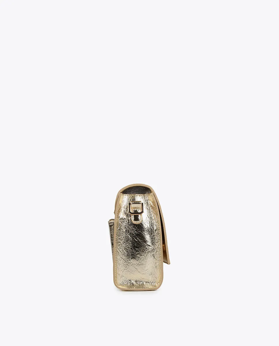 Metallic crossbody bag