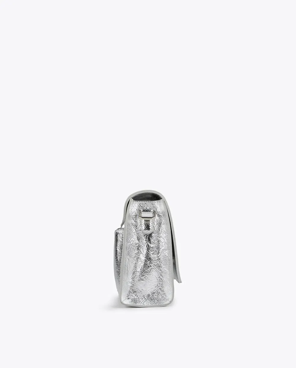 Metallic crossbody bag