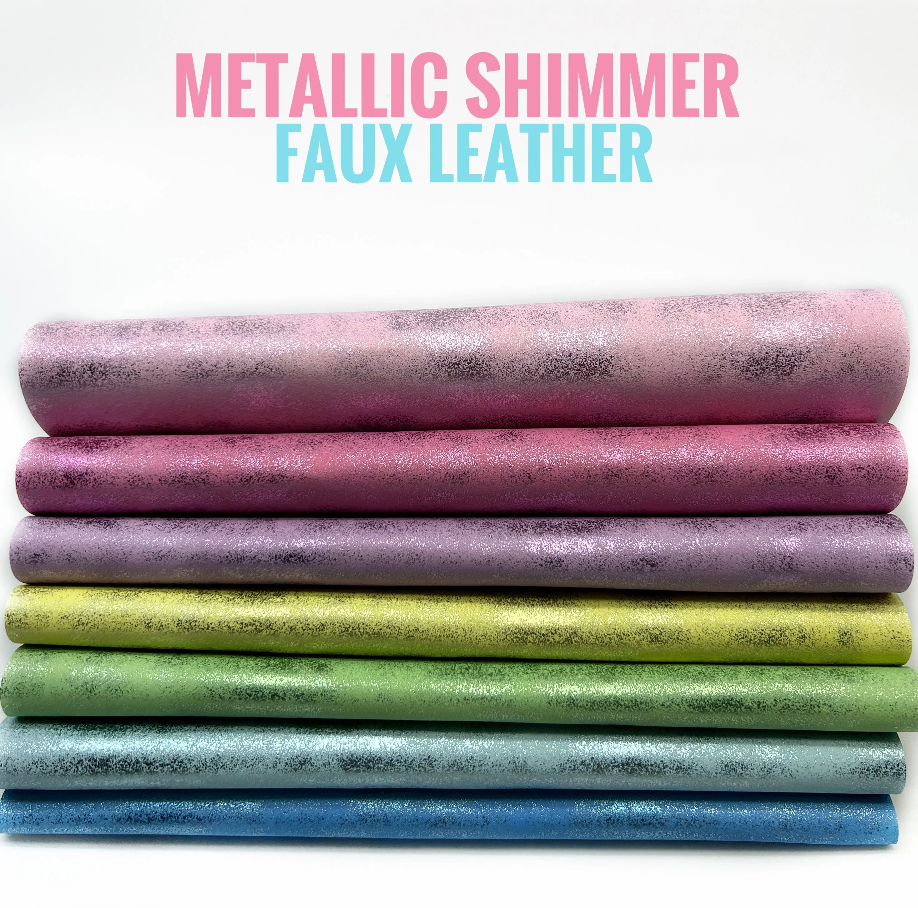 Metallic Shimmer Faux Leather
